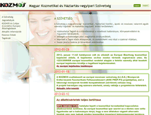 Tablet Screenshot of kozmos.hu